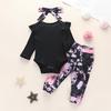 Newborn Baby Girls Boys  Tie-Dyed Romper+Pants Pajamas Sleepwear Outfits