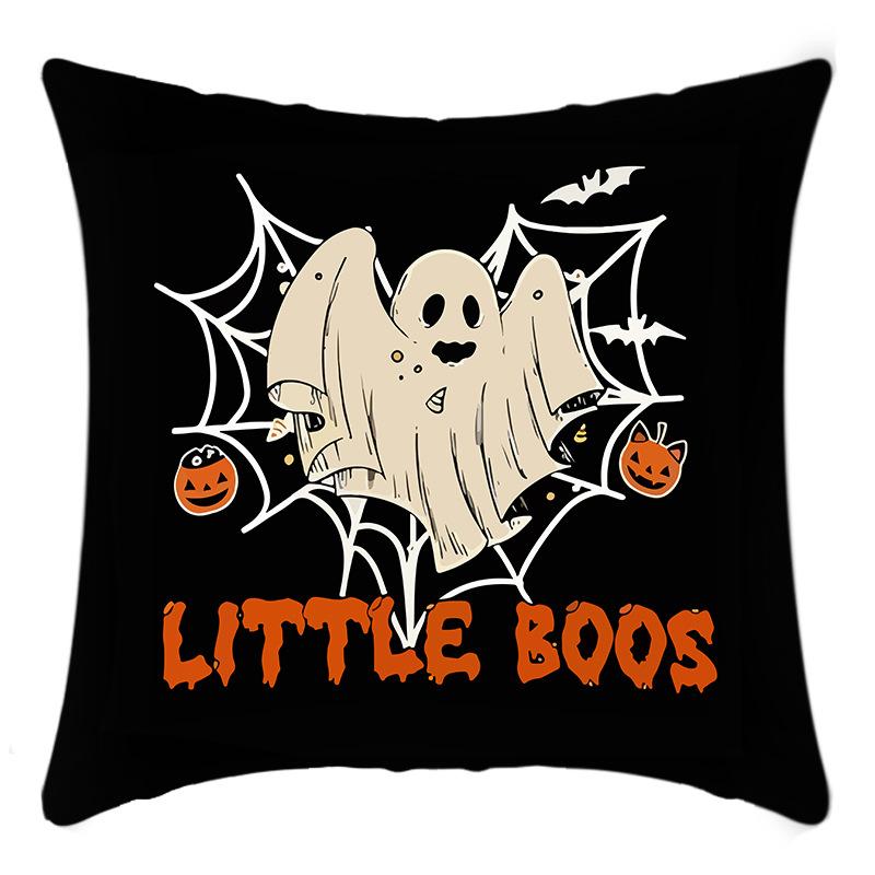 Halloween Pillow Home Pumpkin Cat Ghost Hat Striped Sofa Decoration Pillow Case