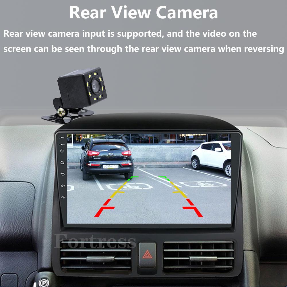 GPS Navi 9 Inch Car Multimedia Radio Video Player for Honda CR-V CRV 2 2001 - 2006 Android OS 4G Bluetooth Carplay Button Lights