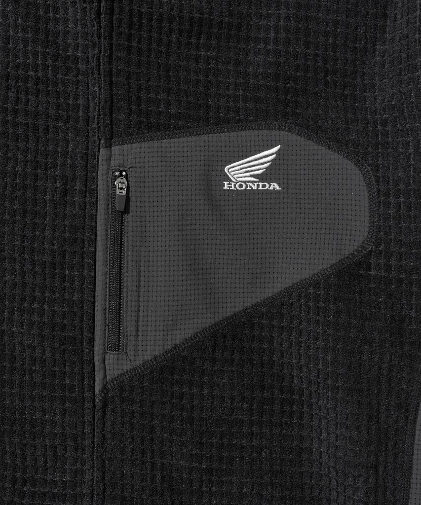 Phyps Motorcycle H-Tech Grid Fleece Ventilation Hoodie Zip-Up