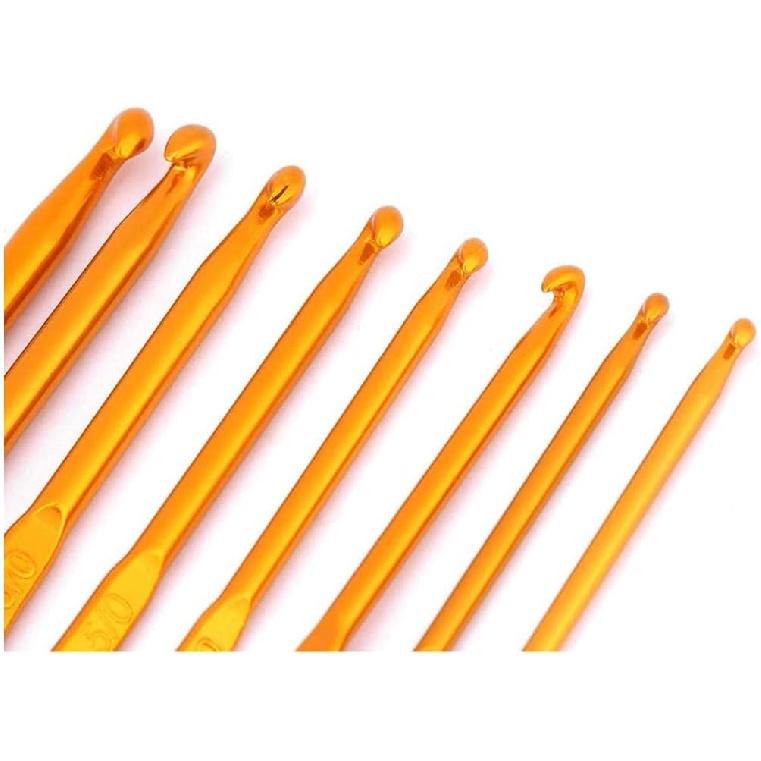 Plyisty Knitting Needles, Set of 8 Crochet Hooks, Double-Ended Crochet Hooks, for Crochet