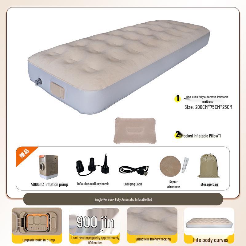 Automatic Inflatable Camping Mattress for Outdoor Travel and Tent Use