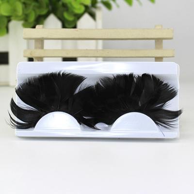 Yousheng 1 Paar 3D Bunte Falsche Wimpern Natürlich & Dicht Blaue Farbe Künstliche Feder Wimpernverlängerung Party Make-up Falsche Wimpern für Halloween
