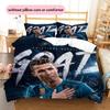 Cristiano Ronaldo Mönster Sängkläder Täcke Set Heminredning Gåva (1 * påslakan + 2 * örngott utan kärna)
