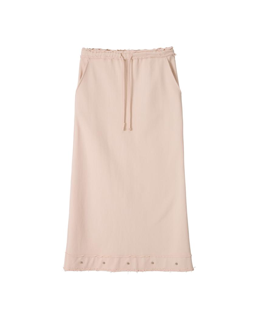 SALON DE YOHN Studded Sweat Skirt_ Skin Pink
