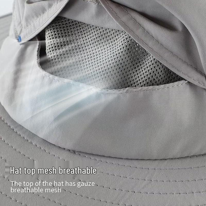 Unisex Sommer Sonnenhut: Moskitosicheres Netz, Schnelltrocknend, Wasserdicht, Ideal zum Angeln und Klettern