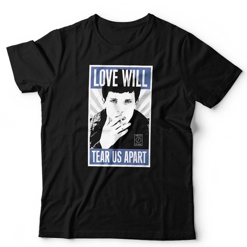

Ian Curtis Tshirt Joy Divison Love Will Tear Us Apart Retro Music Poster S