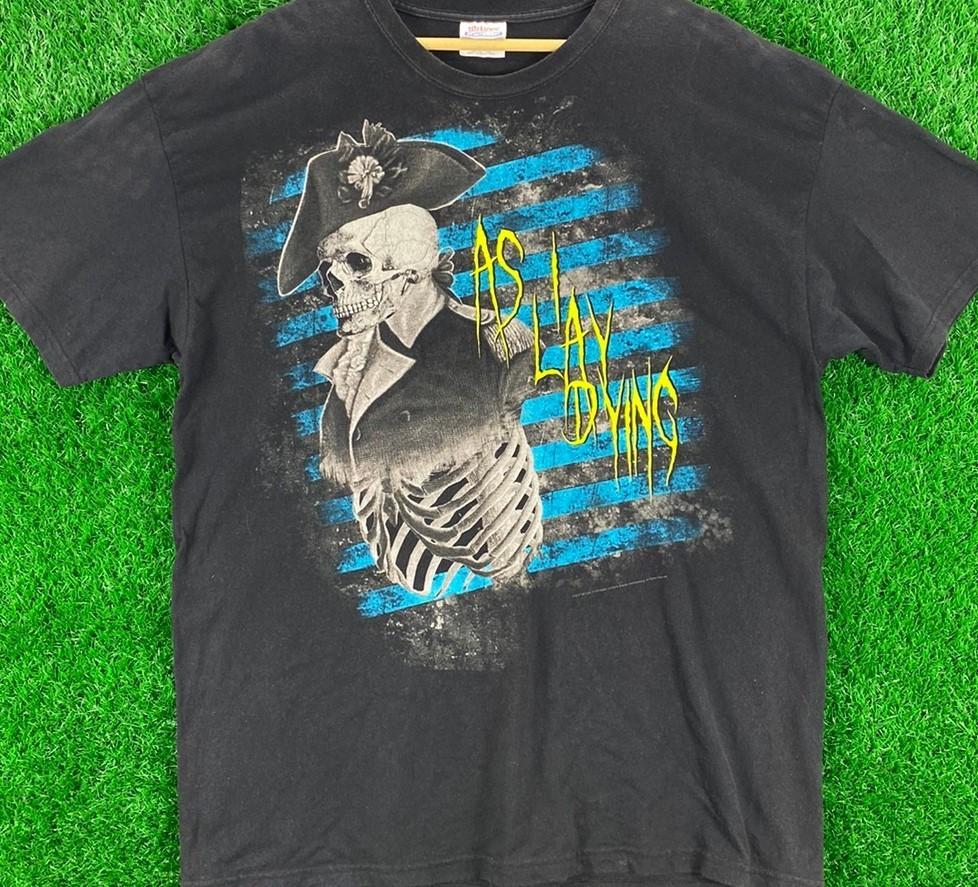 As I Lay Dying Metal Rock Band Tees vintage t-shirt black color QT1566 M
