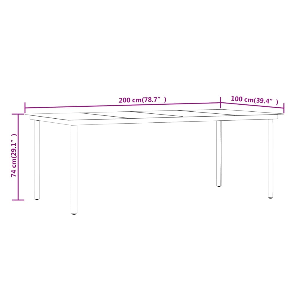 Vidaxl 7-Cz. Garden Furniture Set With Cushions, PE Rattan And Glass