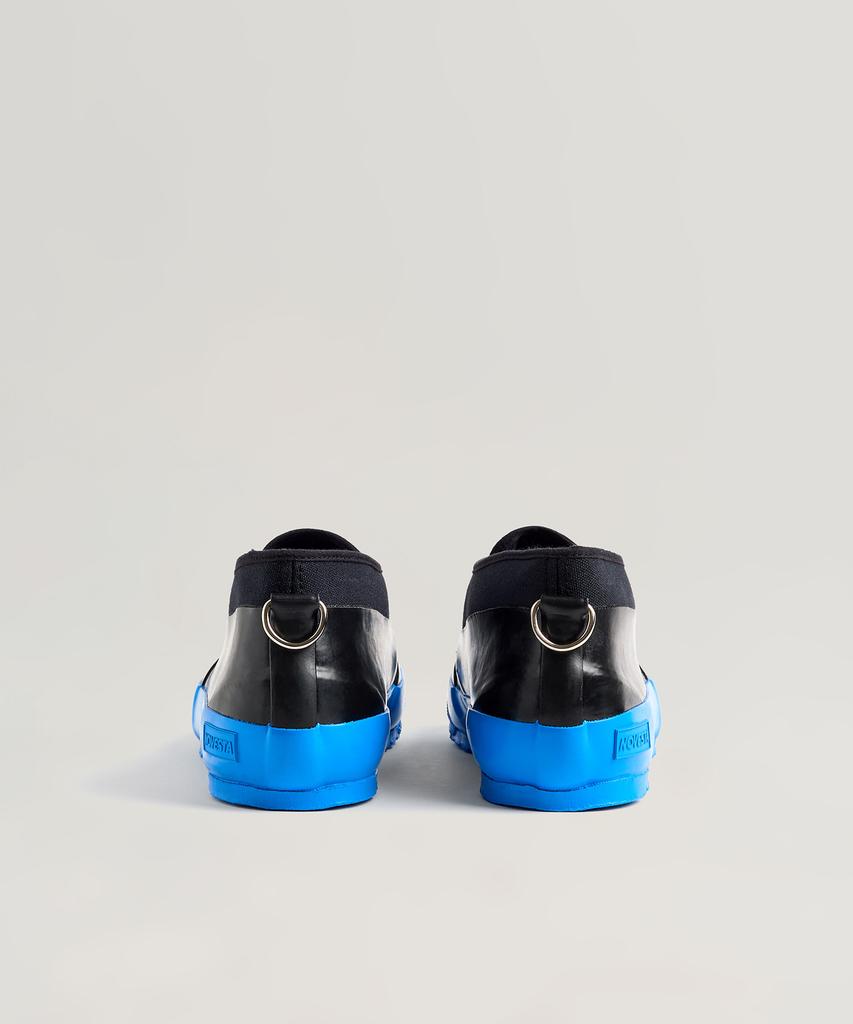Novesta Gummi Low-Top-Sneaker Schwarz/Blau