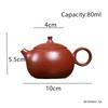 Tradition Yixing Purple Clay Teapot Chinese Handmade Tea Pot Small Capacity Beauty Kettle Zisha Teaware Household Tea Set 80ml