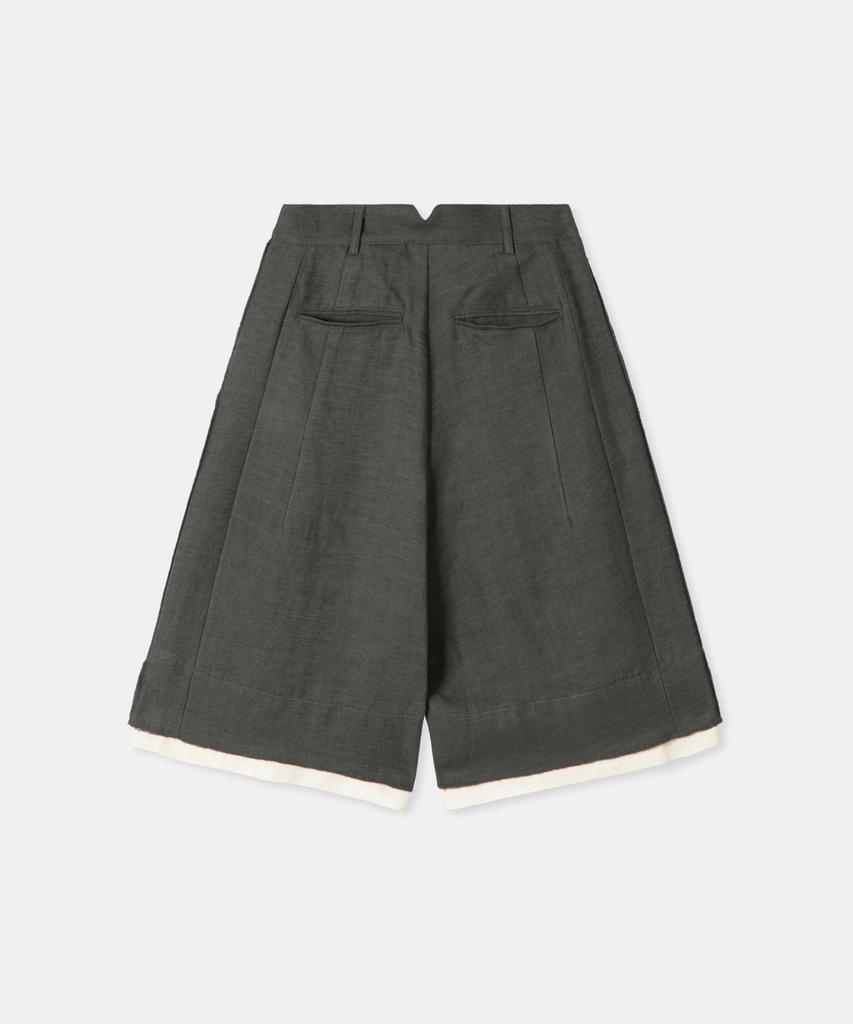 Diaendeukweseucheon Linen Blend Half Pants / Khaki