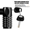 combination lock, thick steel cable lock mountain bike password key double open lock outdoor riding anti-theft lock