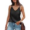 Women's New Summer Solid Color V-neck Camisole Loose T-shirt Top