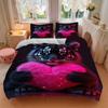 3pcs Tiger Glowing Heart Duvet Cover Set -Includes 1 Duvet Cover and 2 Pillowcases, No Quilt Core, All-Season Home Decor  Yy251111114