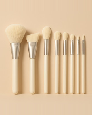 Makeup Brushes 8Pcs White Brush Set Natural Goat Hair Powder EyeShadow Blending Eyelash Eyebrow Make Up Beauty Cosmestic Brushes