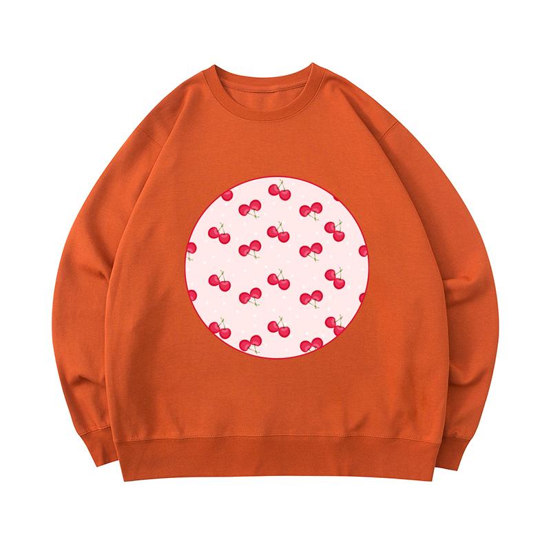 Cupcake Cherry Pattern Print Men Pullover Hoodie