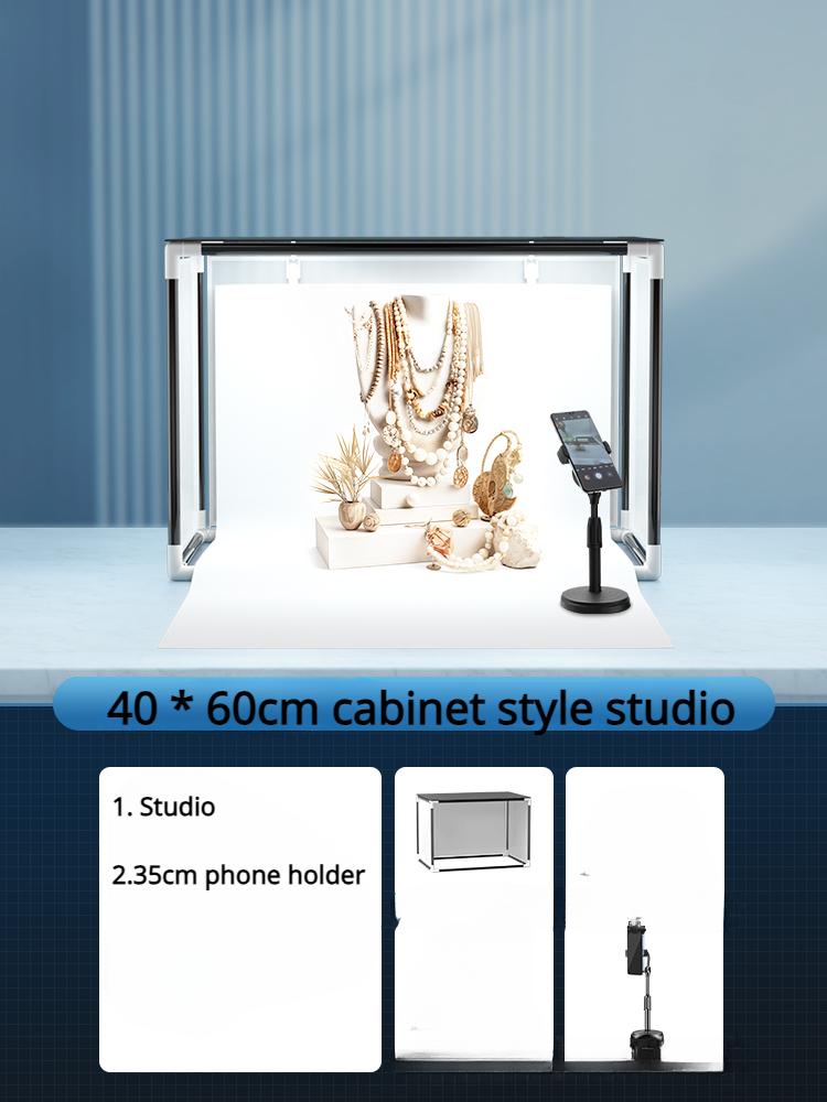 Lumină LED Mică de Umplere cu Dimensiuni Multiple Cutie Specială de Fundal pentru Fotografie de Studio Echipament de Iluminat Profesional Pliabil Portabil Simplu