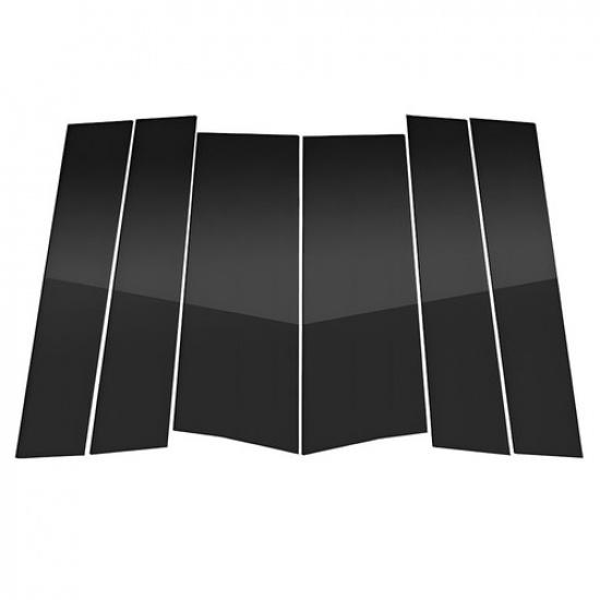 6Pcs Black Pillar Posts For Honda Odyssey 2011-2017 Door Trim Piano Cover Kit