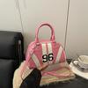 American Sports Hot Girl Style Women's Bag Internet Celebrity Trend Bowling Handbag Fashion Casual Shoulder Messenger Bag