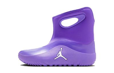 Slip Resistant Abrasion Resistant Kids' Boots Purple Children Aged 3 7 Years Old FB9918-500