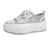Thick-soled mesh women's muffin bottom spring and summer new breathable height-increasing casual women's shoes versatile single shoes