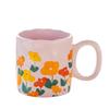High Value Cute Flower Ceramic Mug Home Breakfast Cup Large Capacity Water Cup Office Cup Coffee Cup