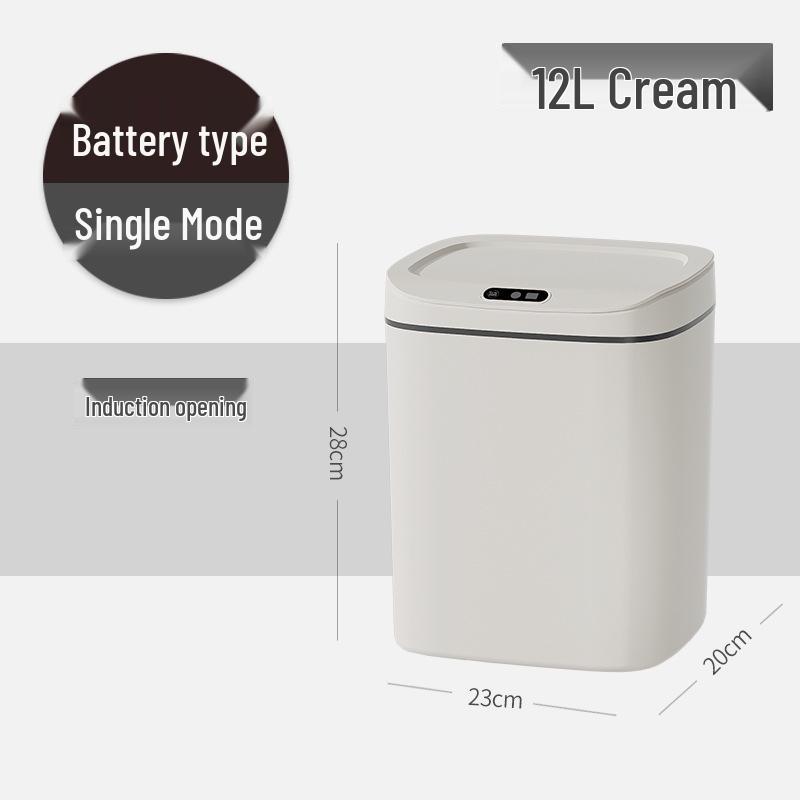 Smart Large-Capacity Induction Trash Can for Kitchen & Bathroom