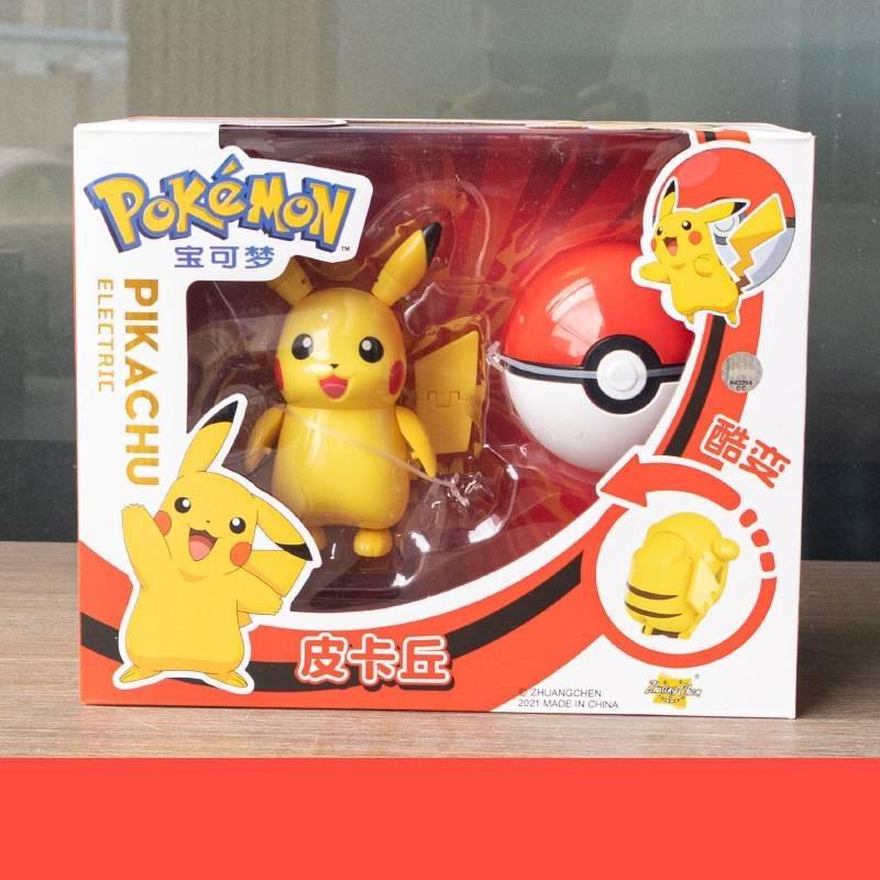 

Figures Ball Action Toy Set Transformable Children Festival Doll Gift Pikachu