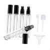 5 Pack of 10ml Glass Atomizer Bottles with Leakproof Design for Fragrance