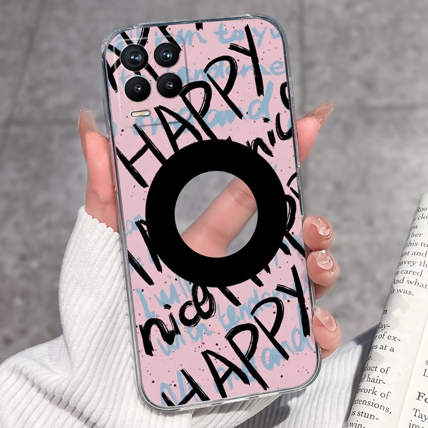 

For Oppo Realme 8 9 7 6 5 3 Pro 5i 6i 7i 9i Phone Covers Ocean Theme Patterns Transparent Silicone Shockproof Premium Protection Cases For Oppo Casing Realme 3 Pro