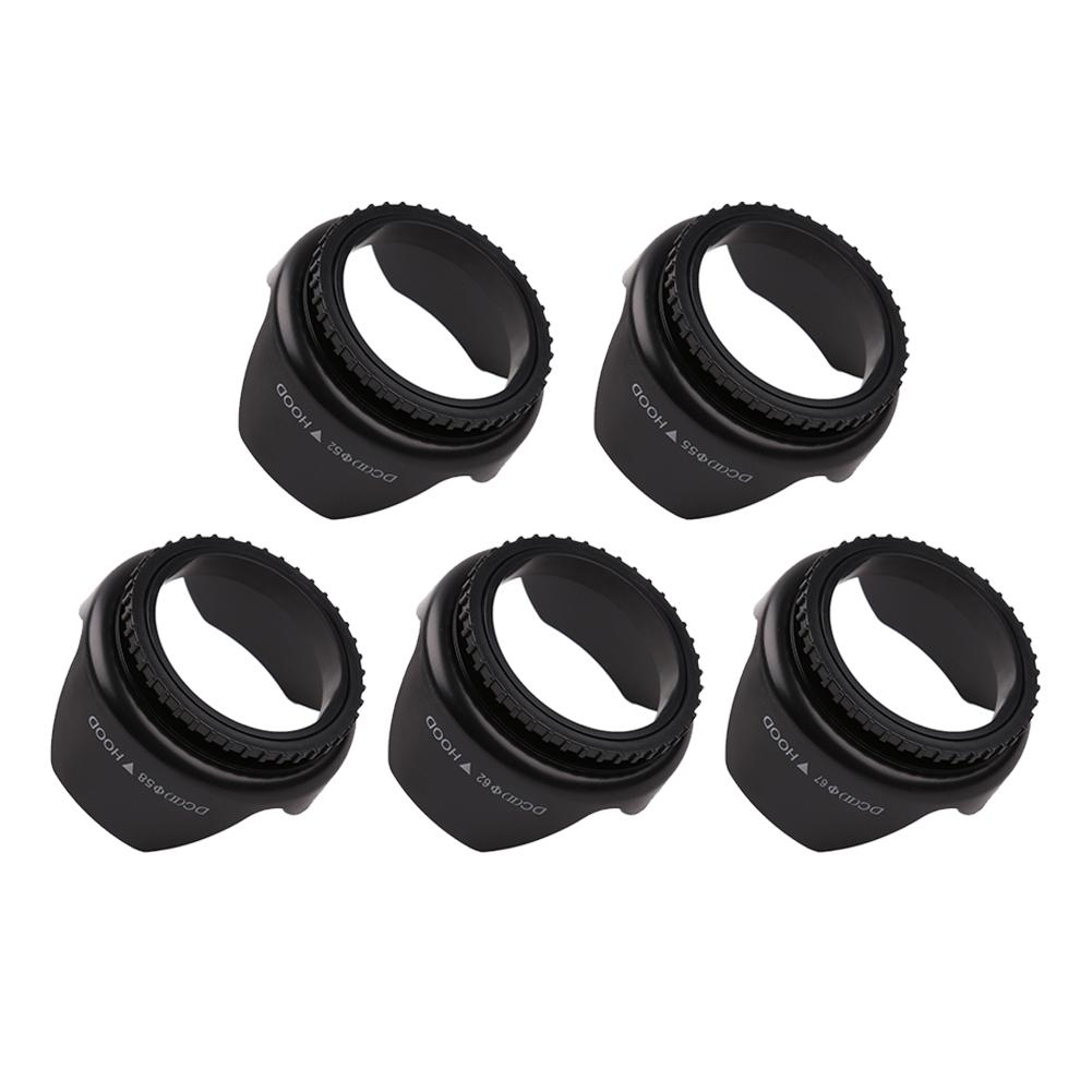 52 55 58 62 67mm Lens Replaces Hood Screw Mount Lens Hood Replacement Camera Lens Hood for Canon Nikon Sony DSLR