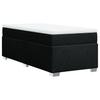 Vidaxl Continental Bed with Mattress, Black, Fabric 90X190 Cm