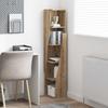 Artisan Oak Corner Cabinet 10.8 X 10.6 X 55.1 In (27.5 X 27 X 140 Cm) Particleboard