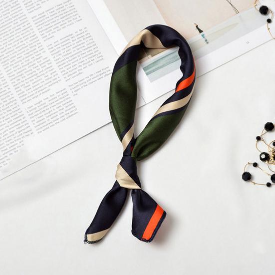 Scarf Stylish Elegant Stripe Pattern Fashion Neckerchief for Wedding