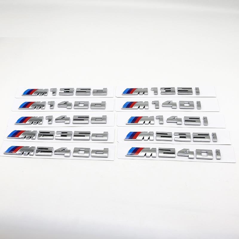 Auto 3D ABS Kofferraum Buchstaben Logo Plakette Emblem Aufkleber Für BMW M140 M145 M235 M240 M340 M530 M550 M760LI M135 E39 E60 E61 F48