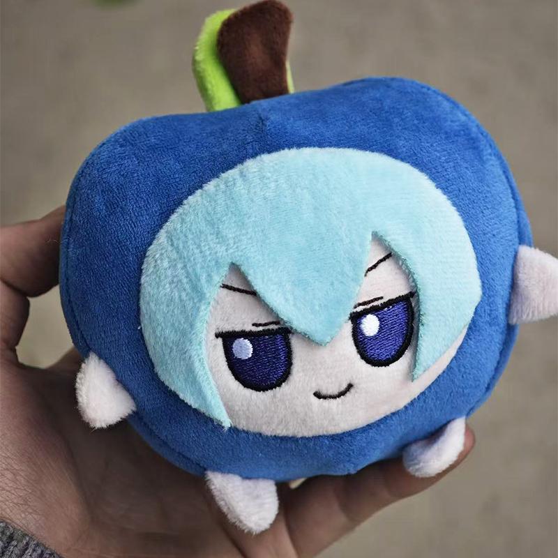 Kawaii Touhou Project Cirno Apple Dolls Anime Figure Toys Collection Girls Birthday Gift 10cm