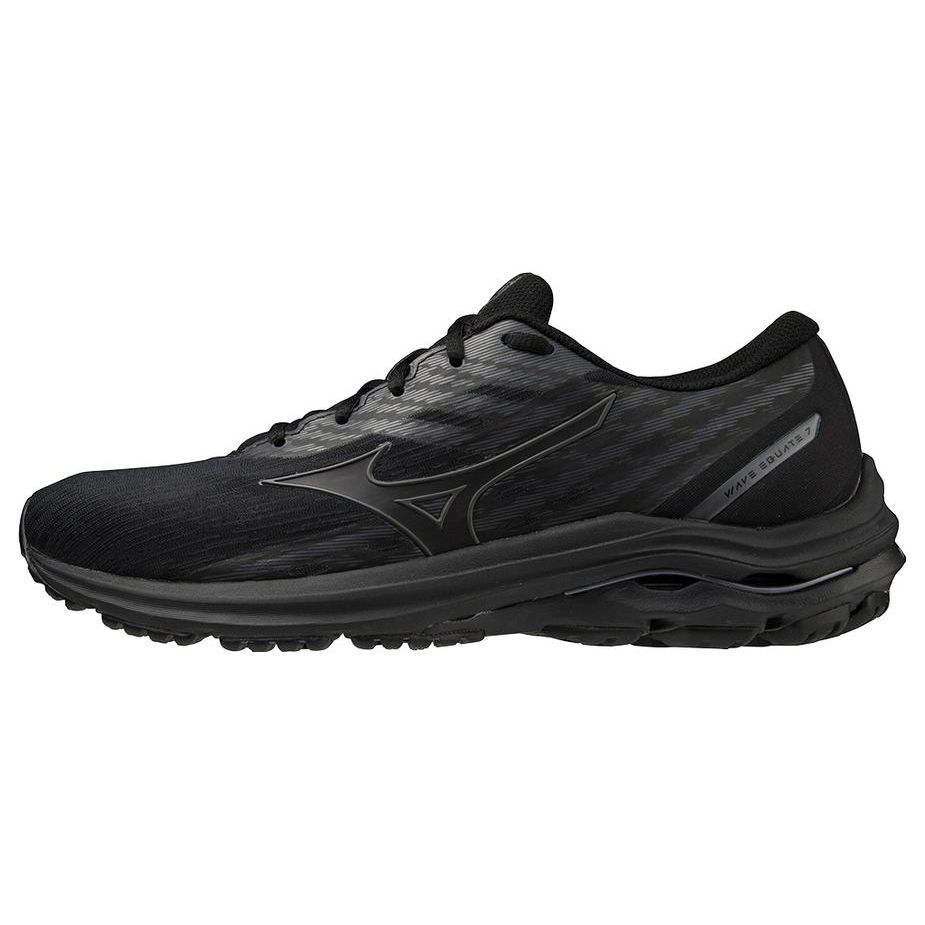 Mizuno Wave Equate 7 Unisex Low Top Black Marathon Running Shoes Fabric Synthetic Slip Resistant Wear Resistant Comfort Sports J1GC234802 42.5