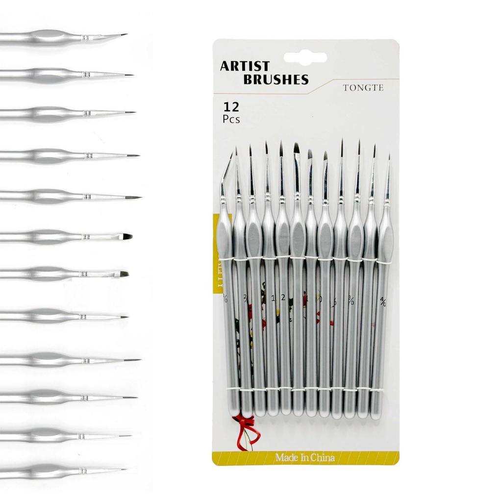 Hand-Painted Gongbi Painting Hook Line Set: Watercolor & Outline Brushes for Art Students