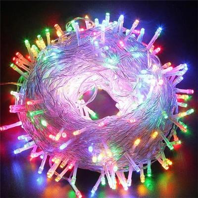 10M 20M 50M 100M Weihnachtsgirlanden Lichter LED Lichterkette Lichterkette Lampion Lampe Außen Dekorative Beleuchtung für Hochzeitsfeier