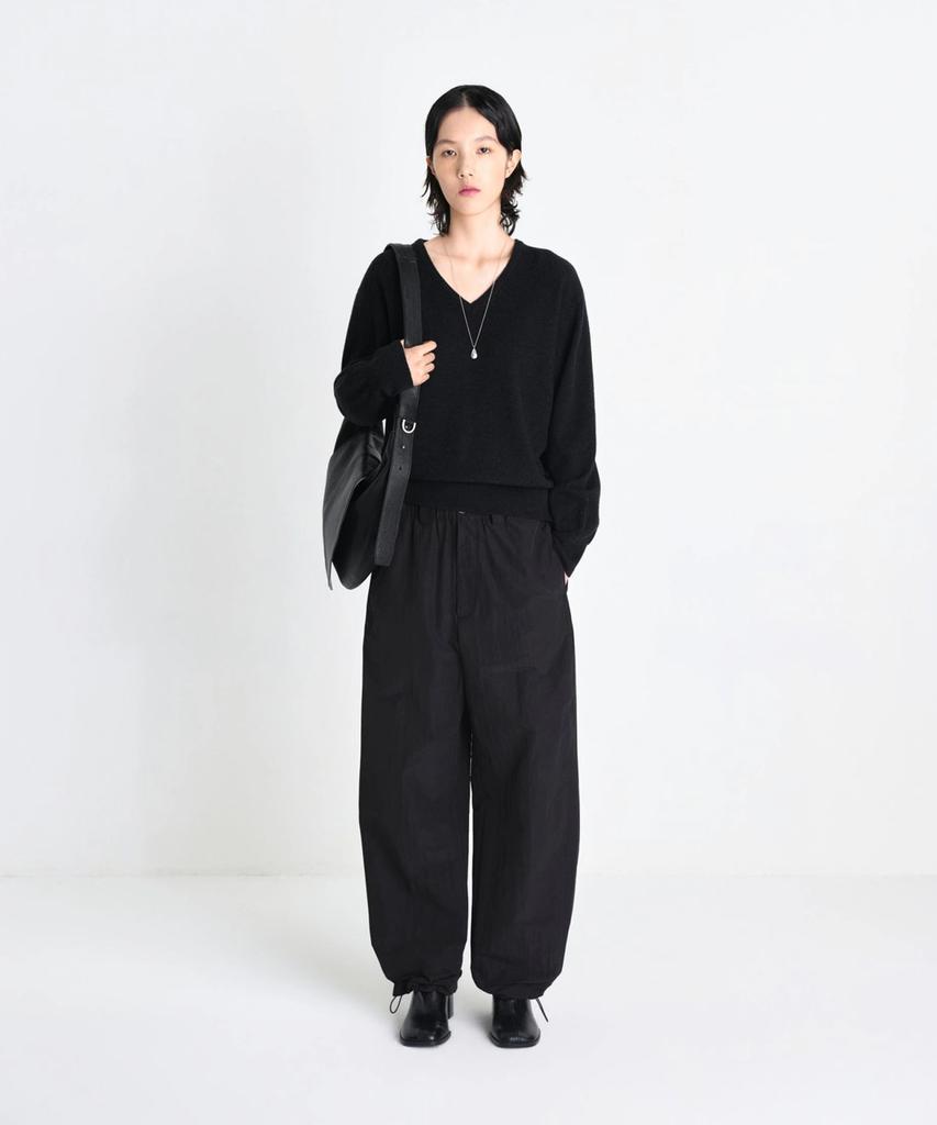 LABELARCHIVE W Sonnet Ease-Fit Crisp Pants Black