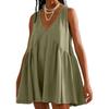 Casual Sports V-neck Loose Vest Dress