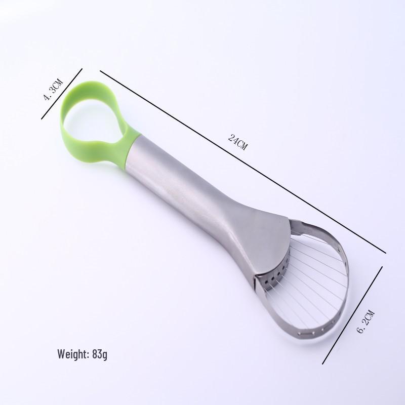 Stainless Steel Avocado and Fruit Cutter with Peach Pitter and Dragon Fruit Slicer