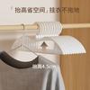 Rotating short neck hanger shrinking neck saving space household hanging wardrobe non-marking anti-shoulder corner slipping short drying large clothes