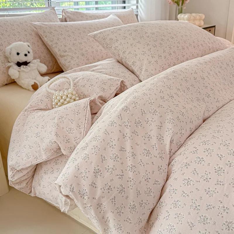 2025 Class A All-cotton Double-layer Yarn Quilt Cover A Fresh and Light Printed Single Duvet Cover for Students 160x210 Bedding