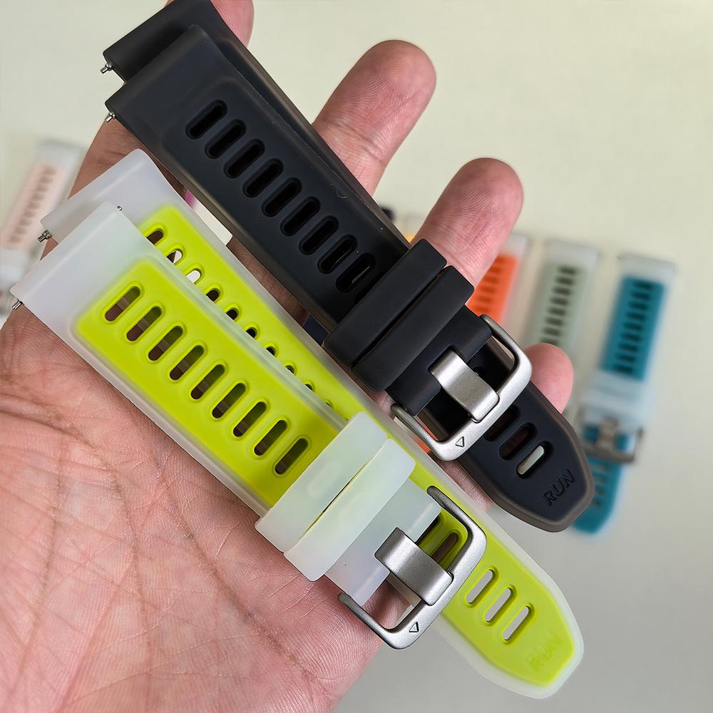 22mm 20mm 18mm Durchsichtiges Silikonarmband Für Garmin Forerunner 570 265 255 165 265S Vivoactive 6 5 4 4S/Venu 3S 3 2 Plus Band