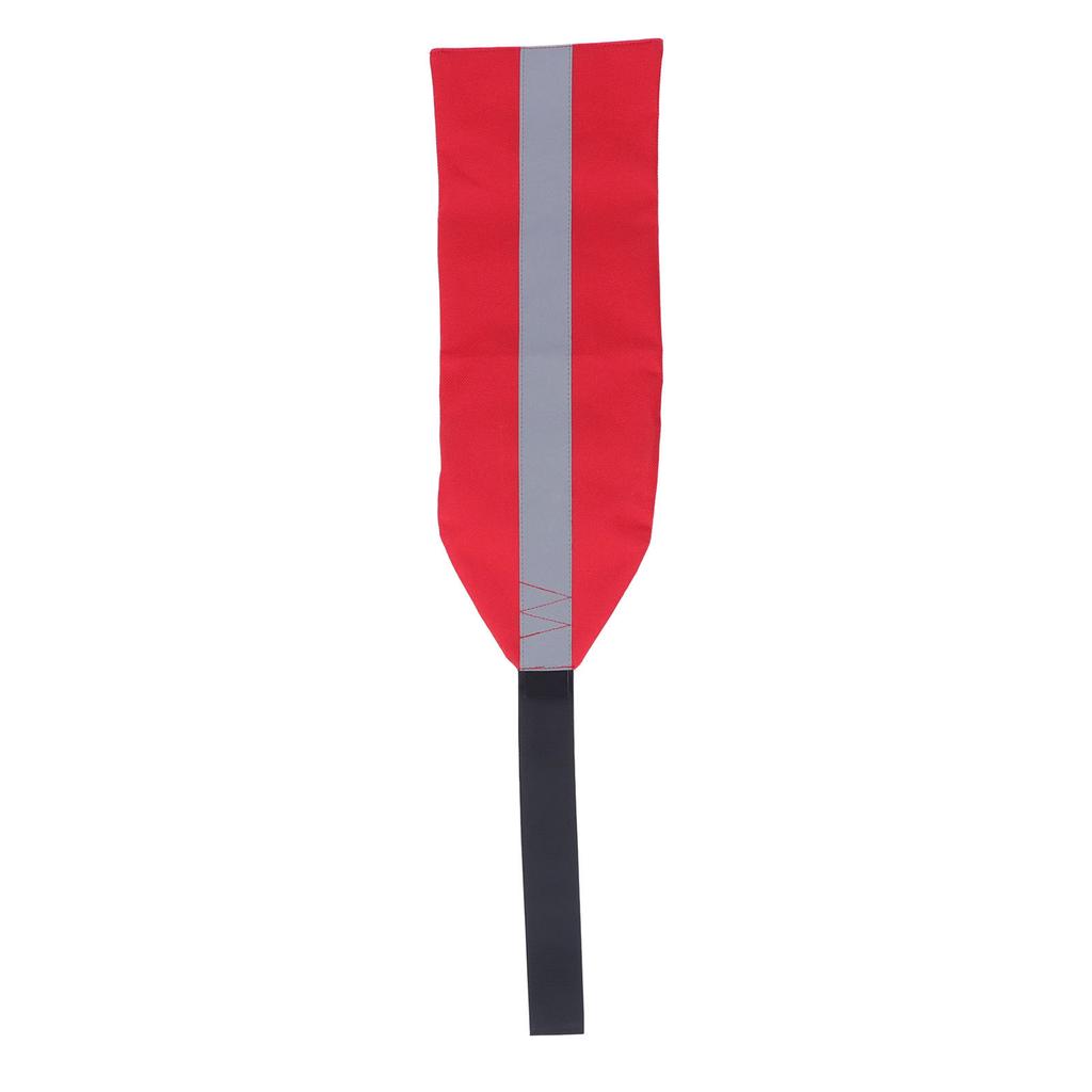 Kayak Safety Flag Multipurpose Oxford Cloth Towing Canoe Red Warning Flag With Reflective Strip for