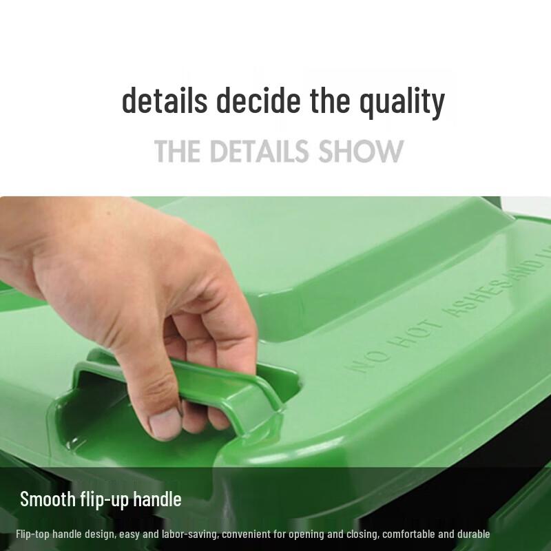 Gongtai Heavy-Duty 50L HDPE Outdoor Waste Recycling Bin