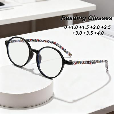New Fashion HD Large Frame Womens Reading Glasses Retro Neutral Premium Anti Blue Light Presbyopia Glasses
