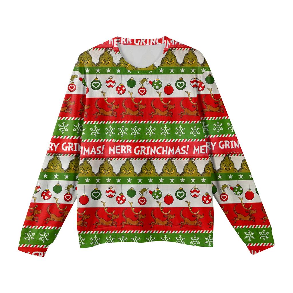 Herre Rund Hals Langermet Ribbestrikket Pullover